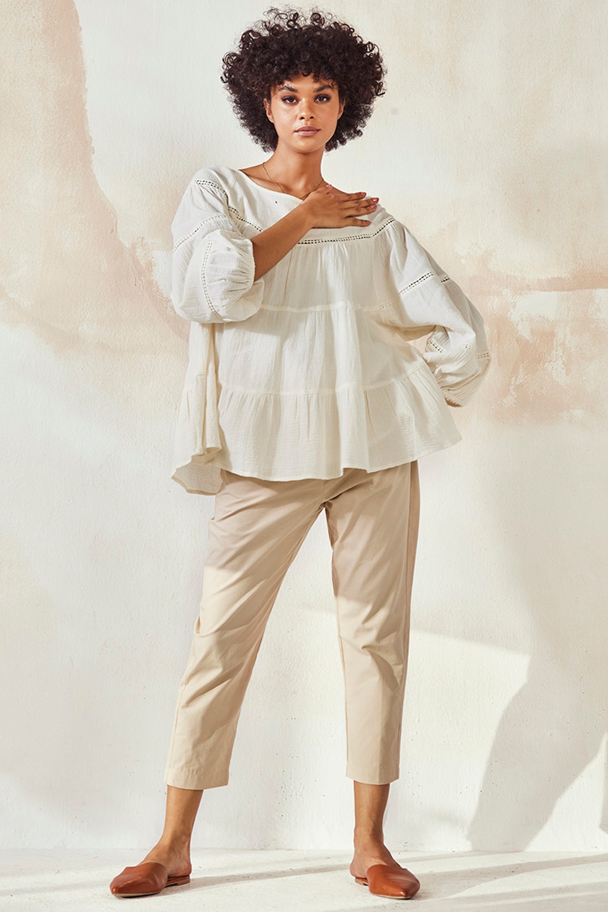 Feel - Hi Cotton Khadi Pants for Women, Khaki/Chikoo Color Size XXL :  Amazon.in: Fashion